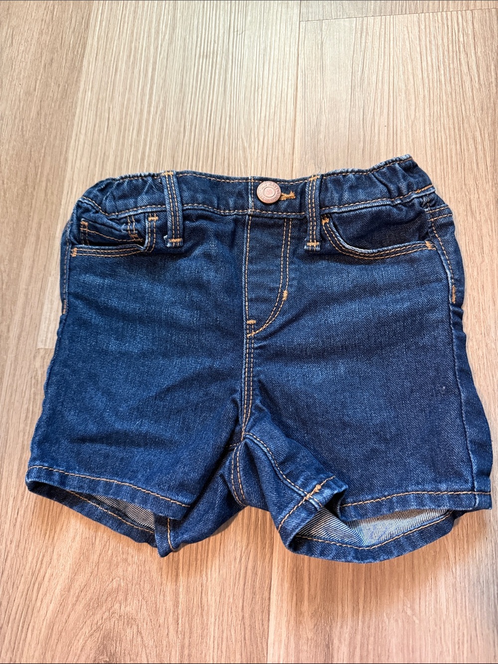 Kids Dark Blue Denim Shorts